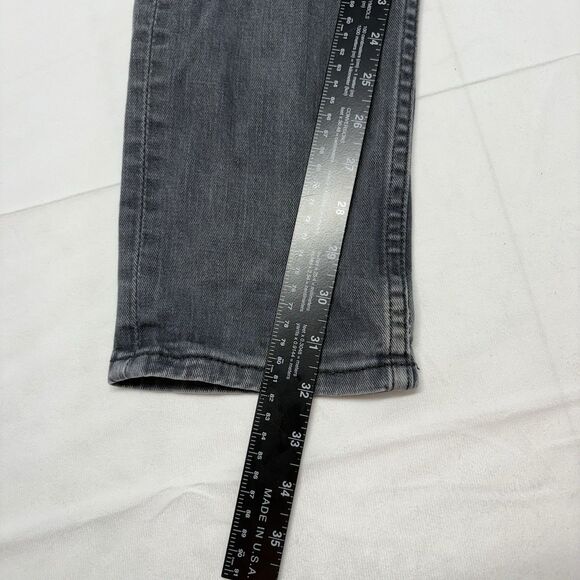 Levi’s 511 Gray Wash Distressed Denim Jeans Slim Straight Men’s W34 L34 - Picture 8 of 8